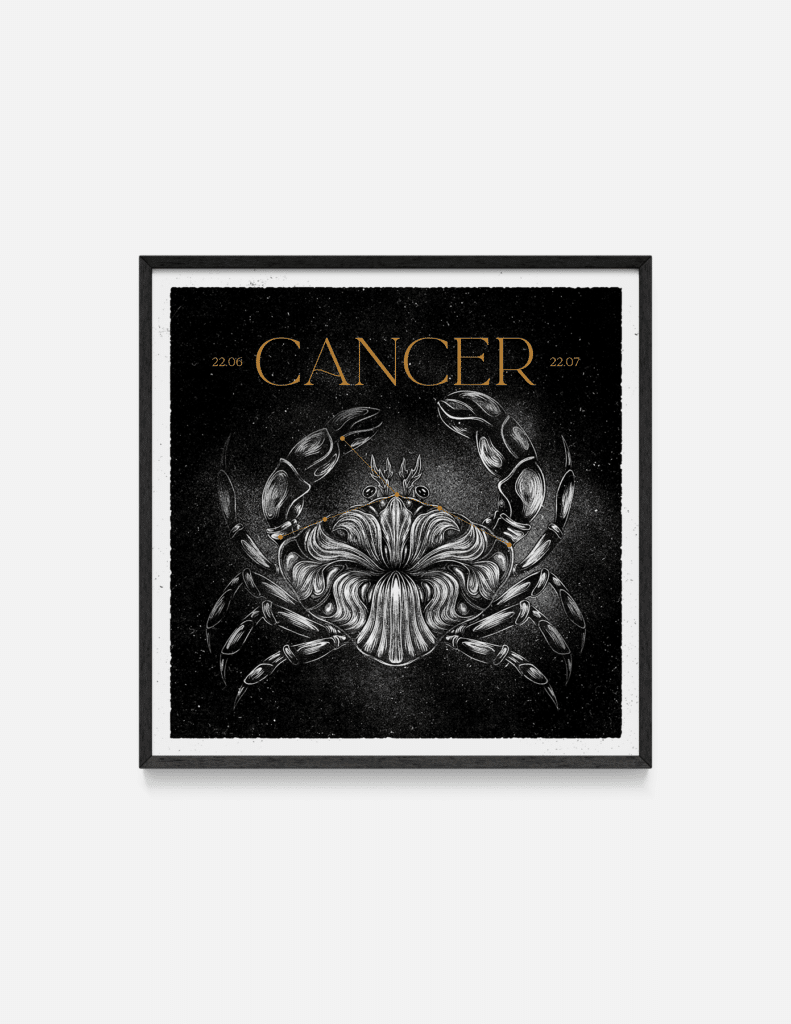 Plakat CANCER 32×32 cm