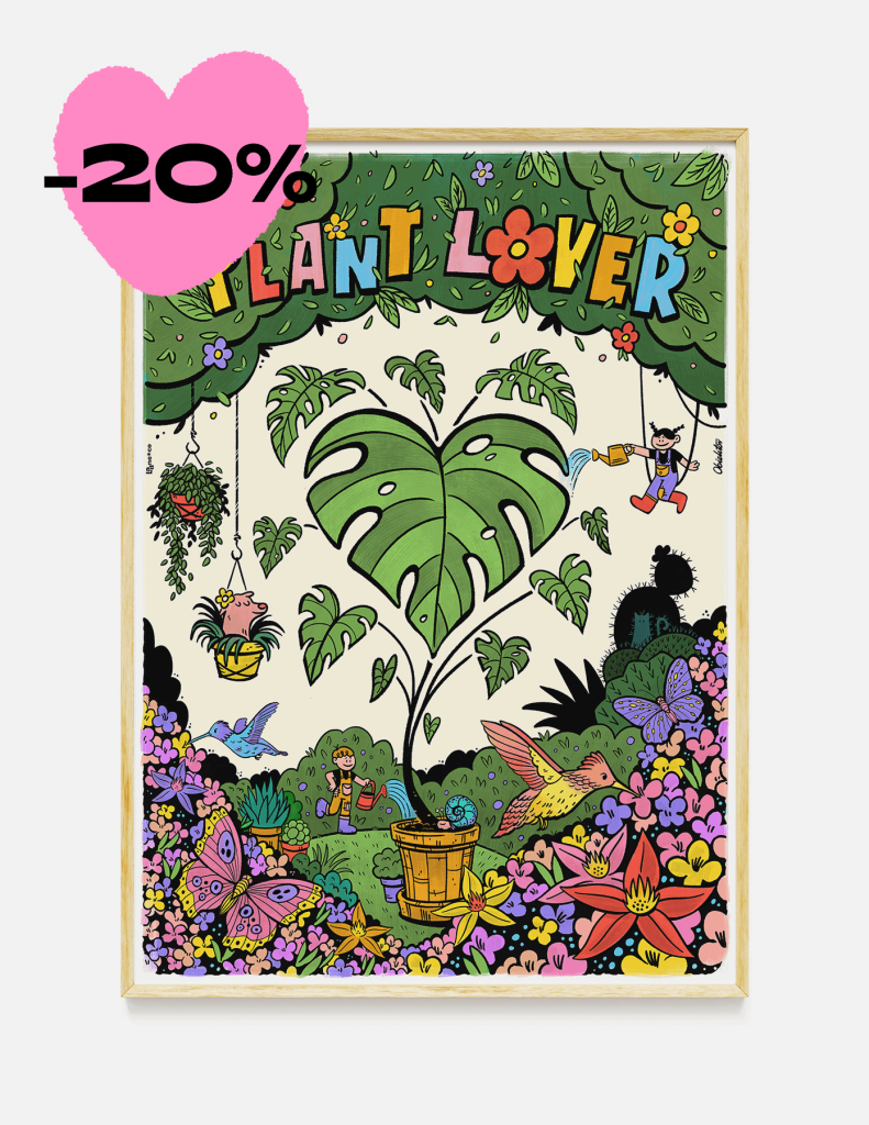 Plakat PLANT LOVER 50×70 cm