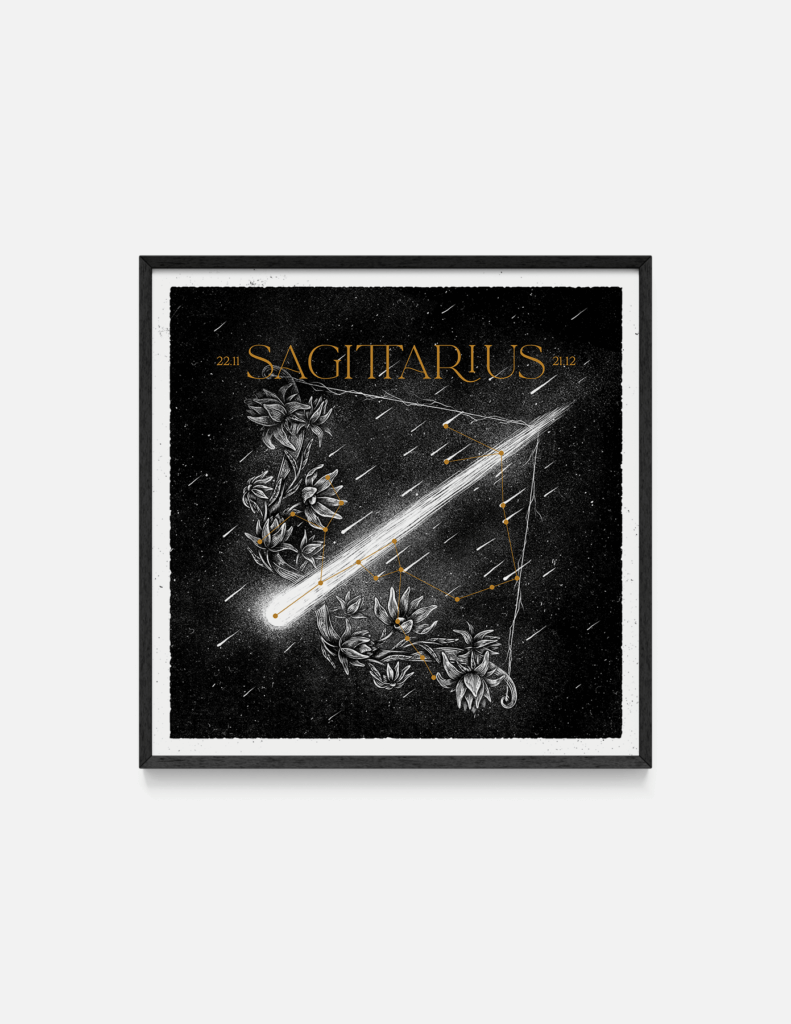 Plakat SAGITTARIUS 32×32 cm