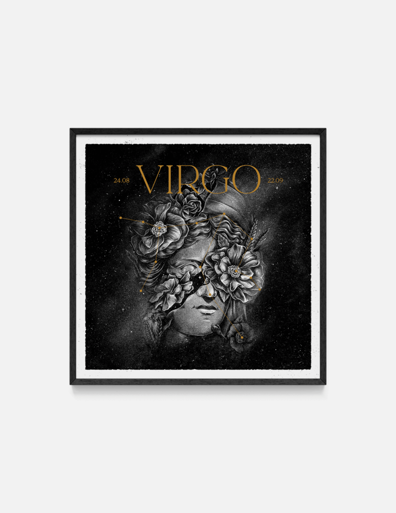 Plakat VIRGO 32×32 cm