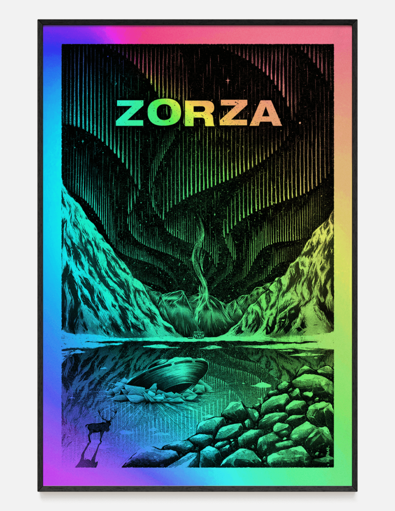 plakat ZORZA holo 61x91cm