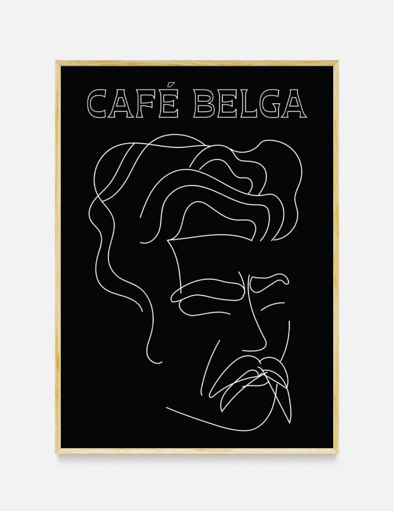 plakat CAFE BELGA