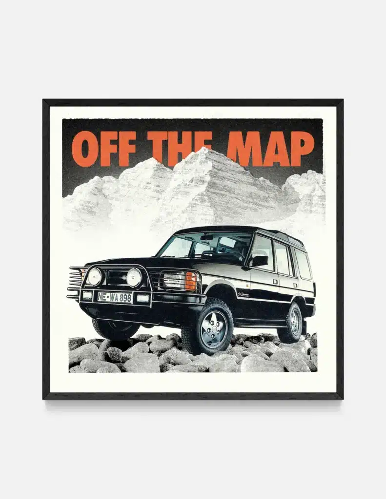 plakat Land Rover – OFF THE MAP