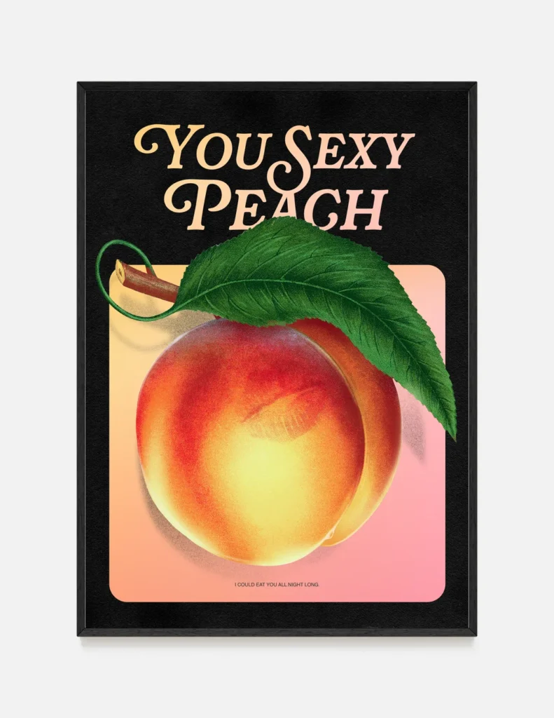 plakat SEXY PEACH black