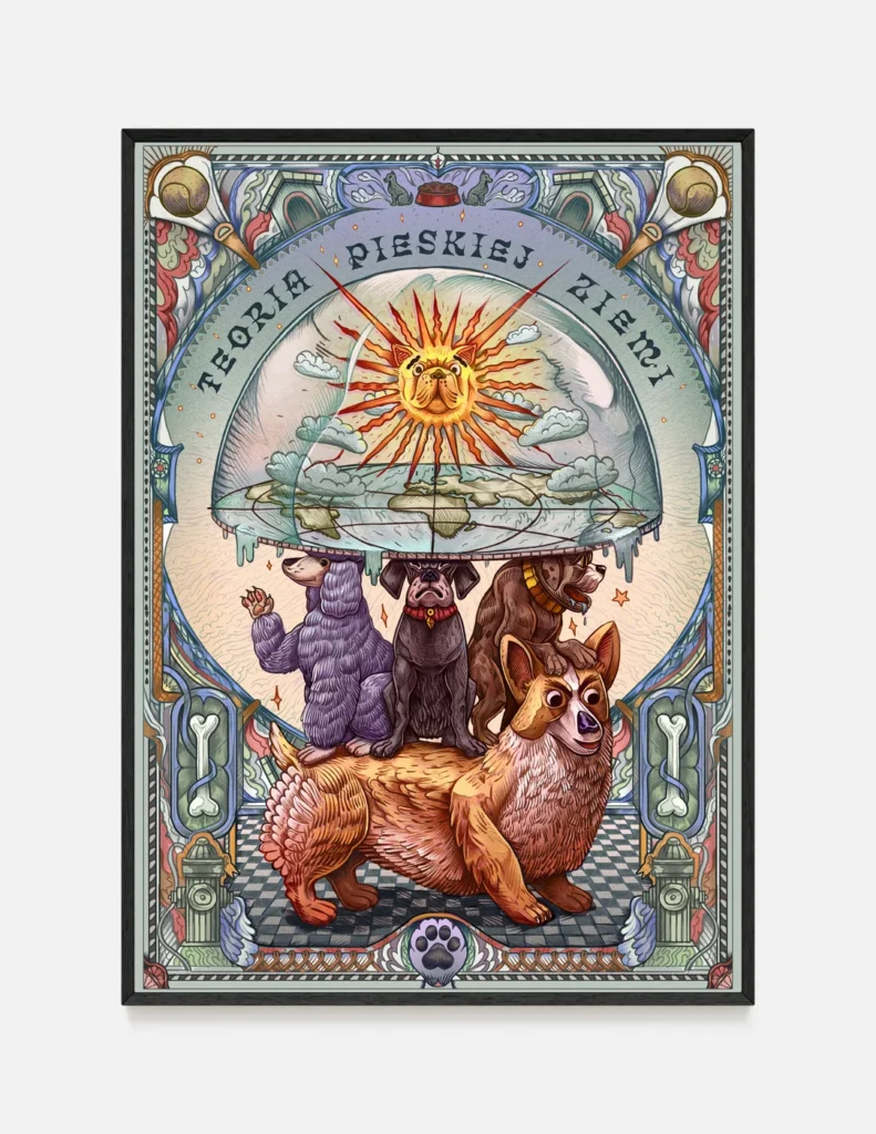 Plakat TEORIA PIESKIEJ ZIEMI